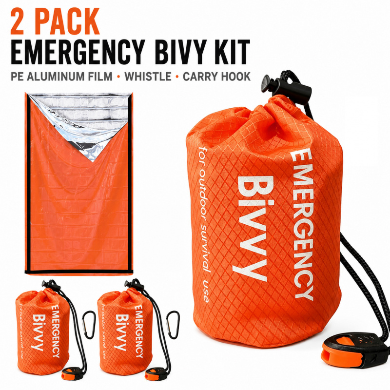 Bivvy Bag Emergency - حقيبتان للنوم في حالات الطوارئ، حقيبة