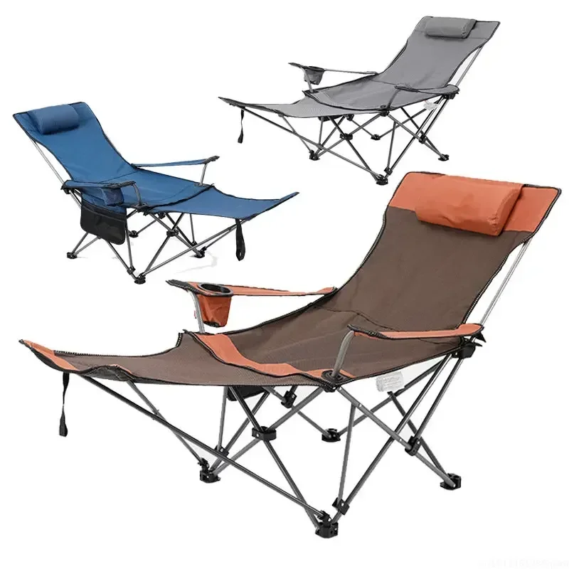 Outdoor Camping Recliner - 2in1 كرسي قابل للطي للاستخدام الخارجي،