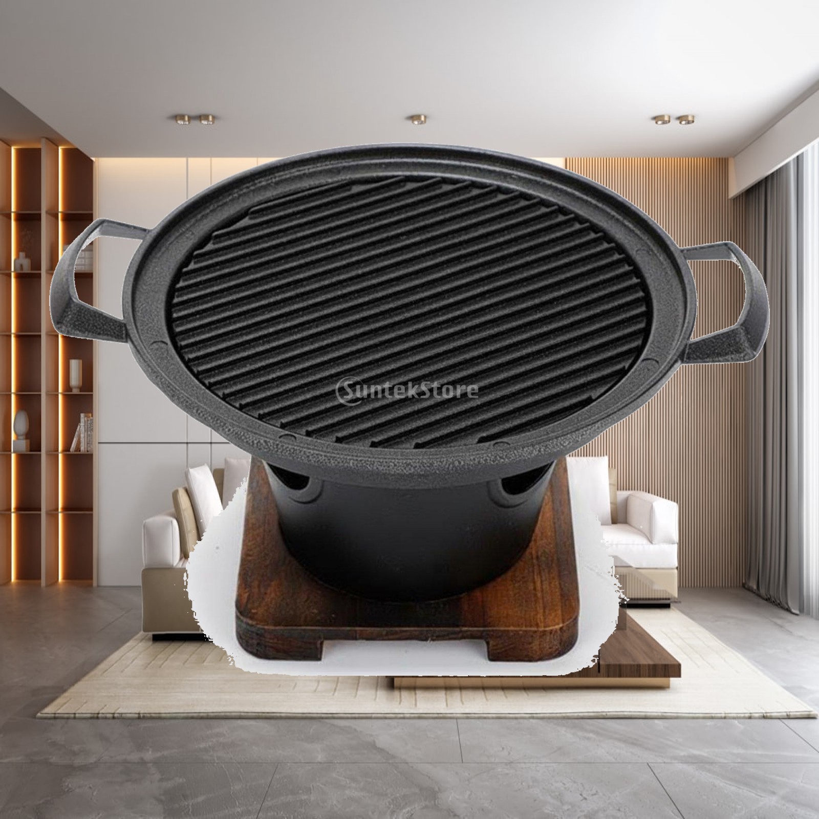 Outdoor Camping Grill - شواية كهربائية محمولة صغيرة للاستخدام الخارجي،