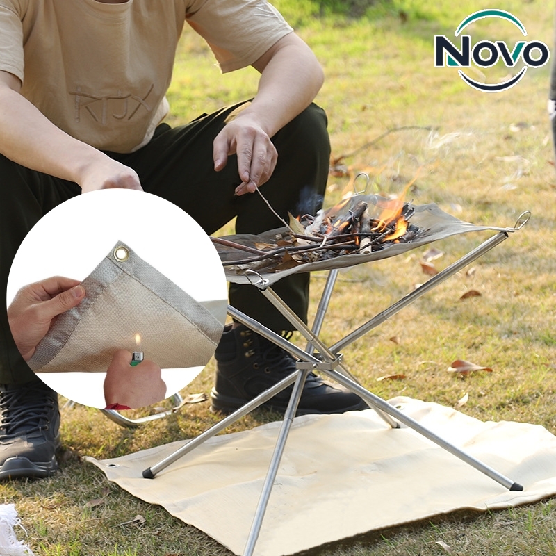 Outdoor Camping Grill - بساط مقاوم للحريق للتخييم في الهواء
