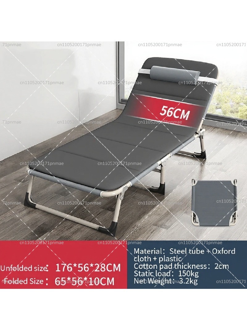 Outdoor Chair Camping - سرير معدني قابل للطي، سرير مكتبي