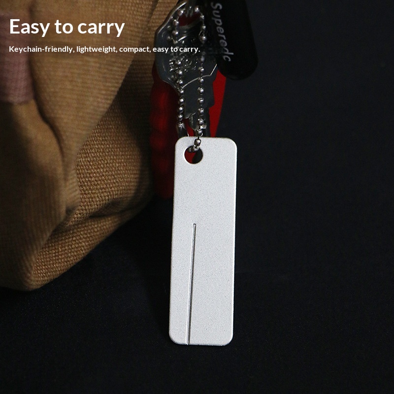 Outdoor Camping Knife - حجر شحذ ماسي صغير على شكل
