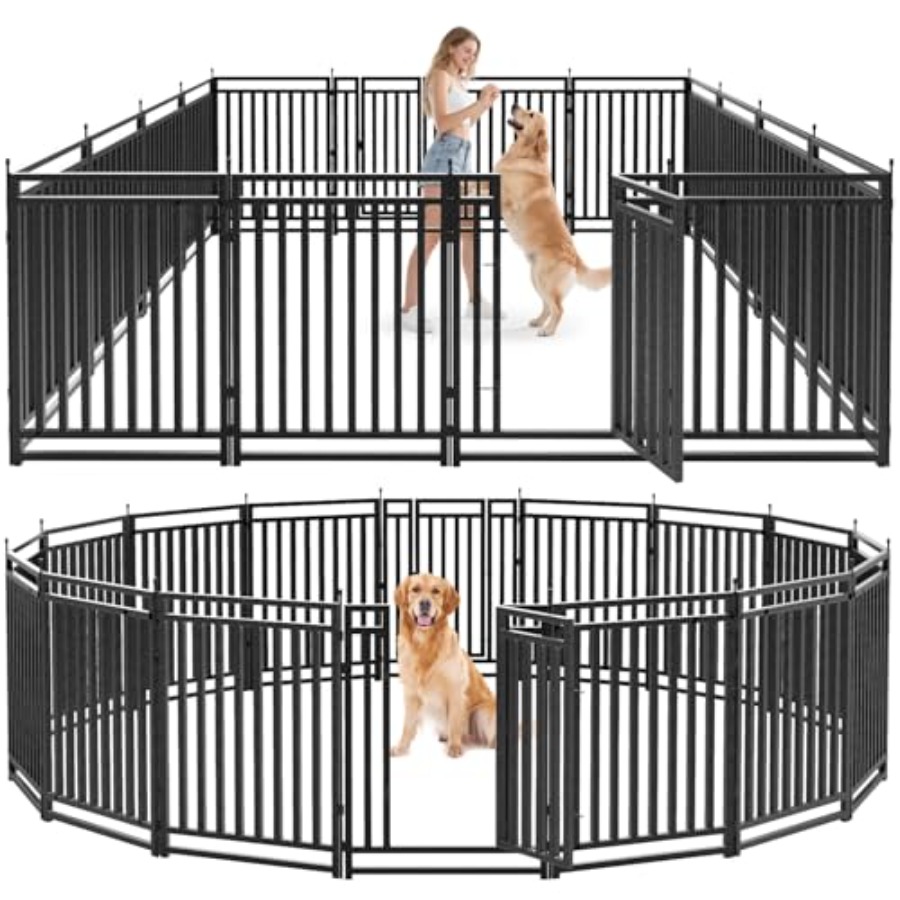 Outdoor Camping Dog Kennel - سياج للكلاب للاستخدام الخارجي في الفناء،