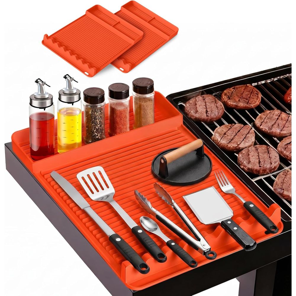Outdoor Camping Grill - بساط شواء من السيليكون المقاوم للحرارة