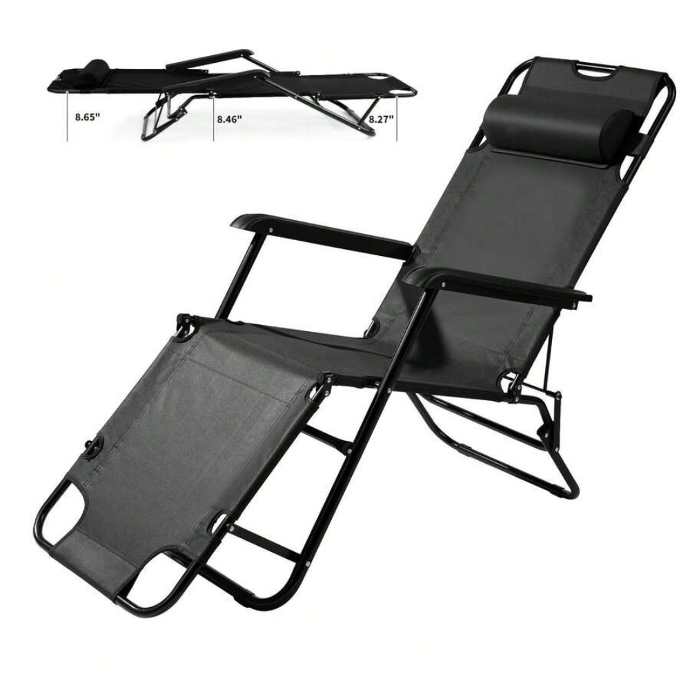 كرسي تخييم محمول شديد التحمل م - مراجعة Outdoor Camping Recliner وسعره