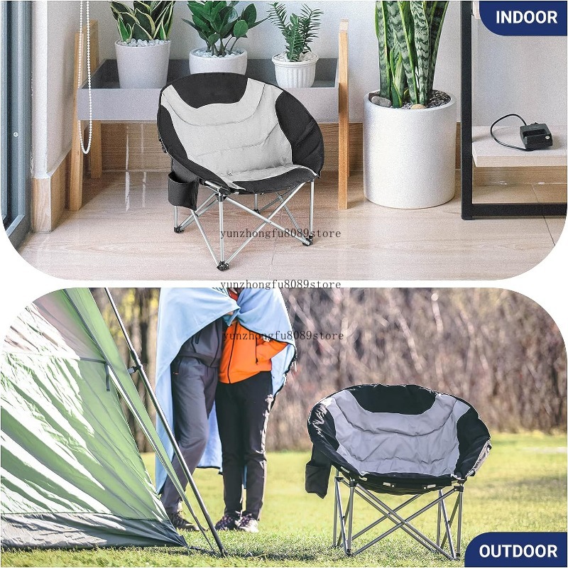 كرسي تخييم كبير الحجم مبطن، كر - مراجعة Outdoor Chair Camping وسعره