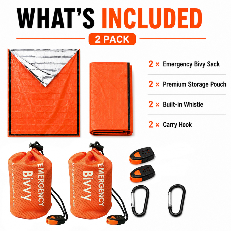 حقيبتان للنوم في حالات الطوارئ - مراجعة Bivvy Bag Emergency وسعره