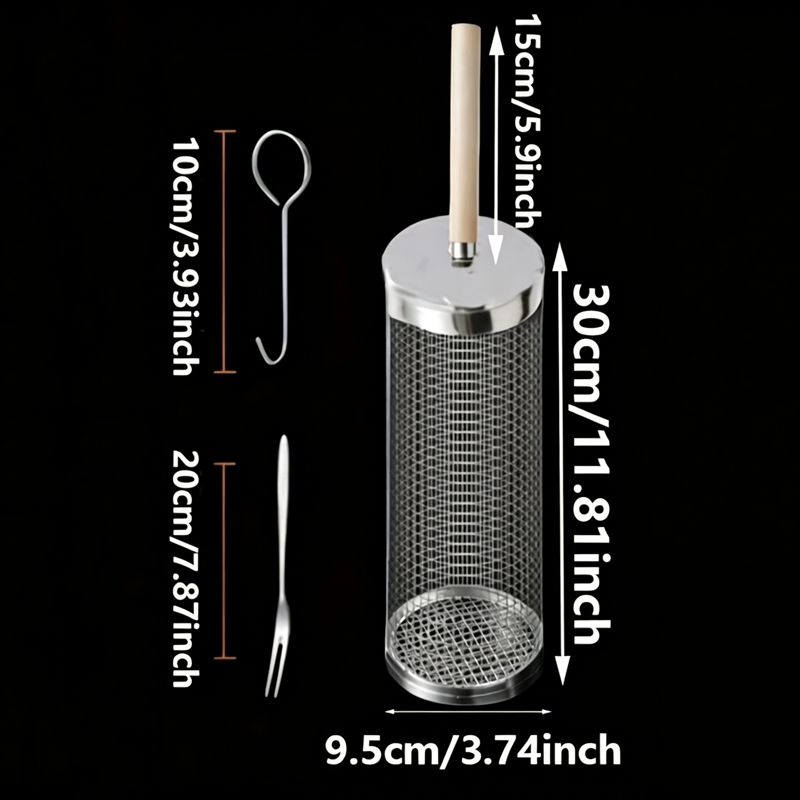مجموعة سلال شواء دائرية من الف - مراجعة Outdoor Camping Grill وسعره