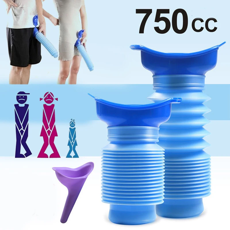750 مللي المحمولة الدائمة شخ ا - مراجعة Outdoor Camping Urinal وسعره