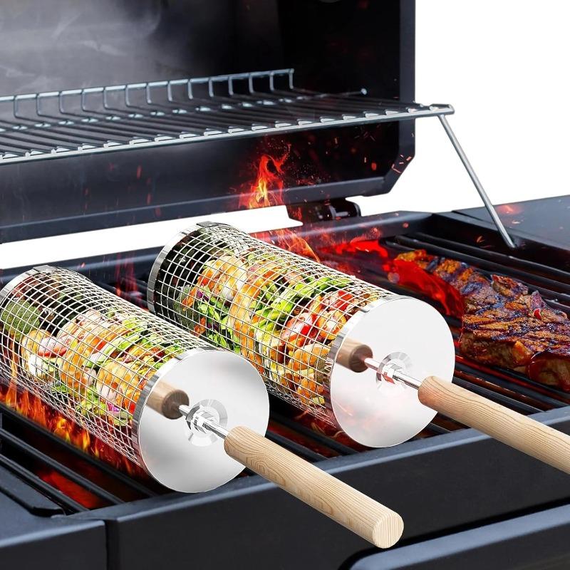 سلة شواء من الفولاذ المقاوم لل - مراجعة Outdoor Camping Grill وسعره