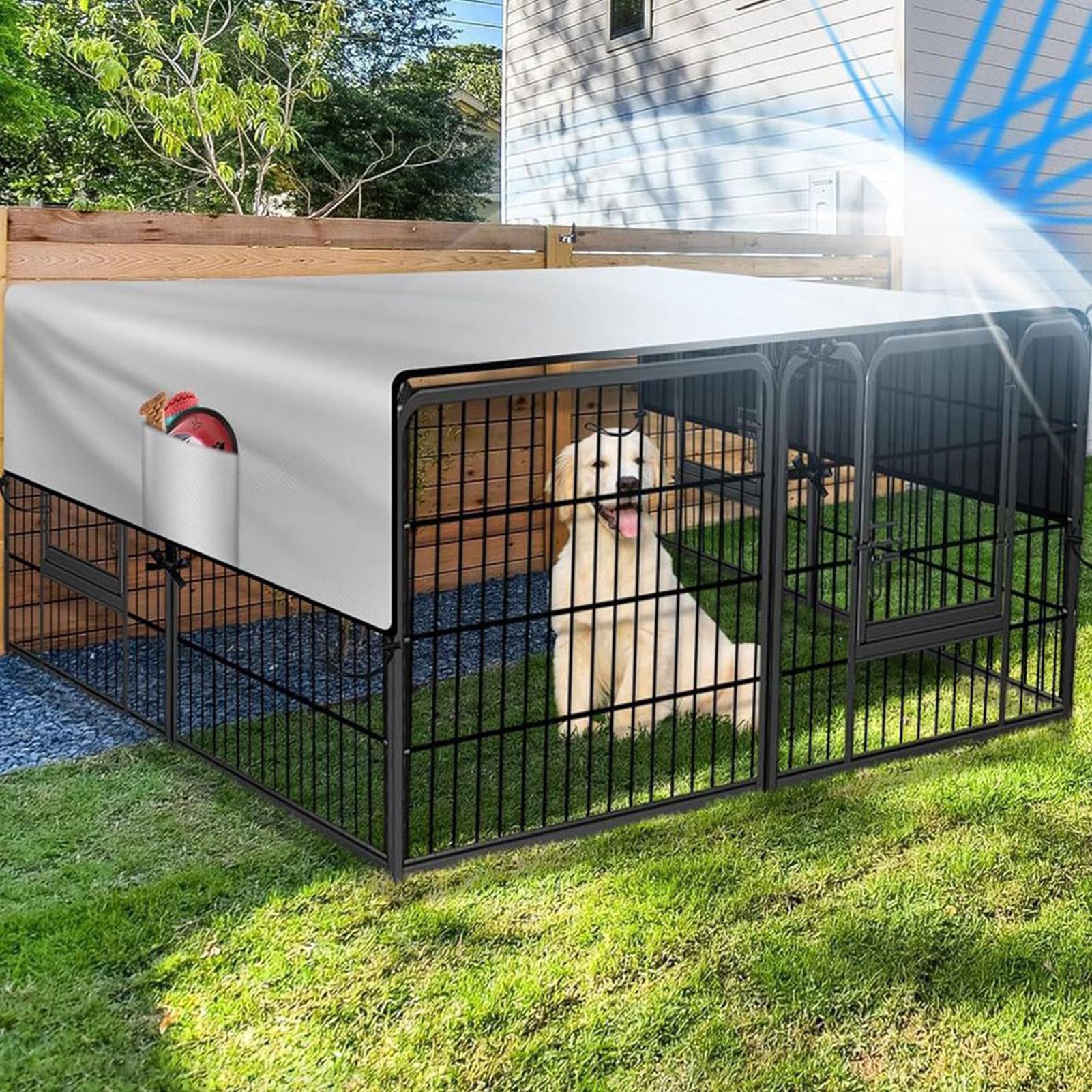 غطاء صندوق الكلب 210D أكسفورد  - مراجعة Outdoor Camping Dog Kennel وسعره
