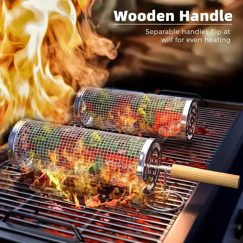 سلة شواء من الفولاذ المقاوم لل - مراجعة Outdoor Camping Grill وسعره