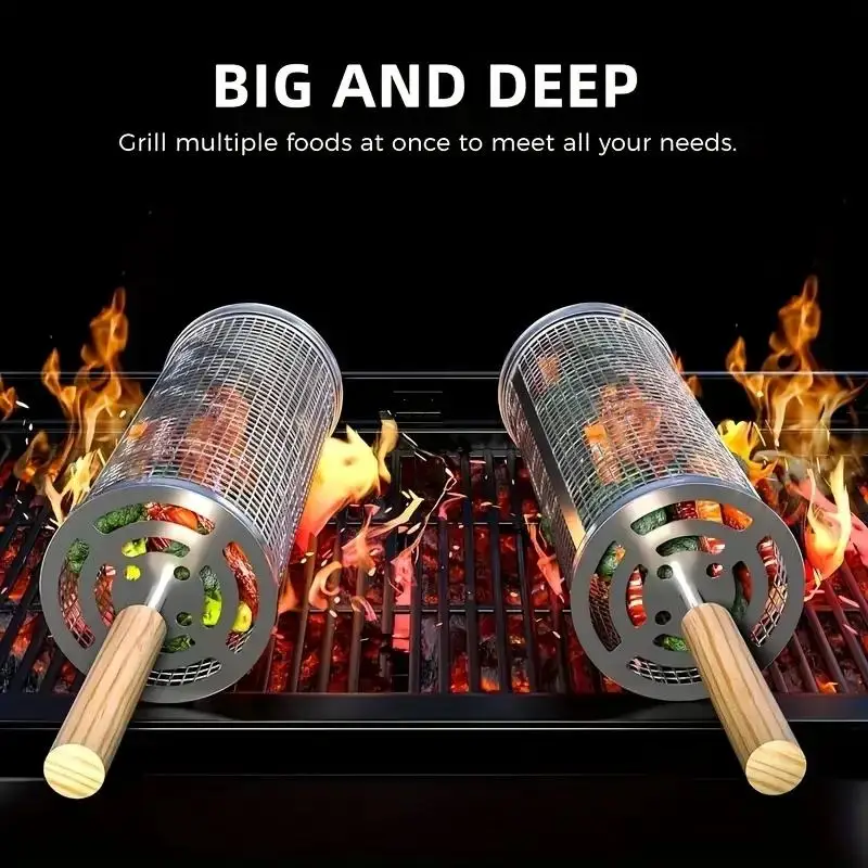 سلة شواء من الفولاذ المقاوم لل - مراجعة Outdoor Camping Grill وسعره