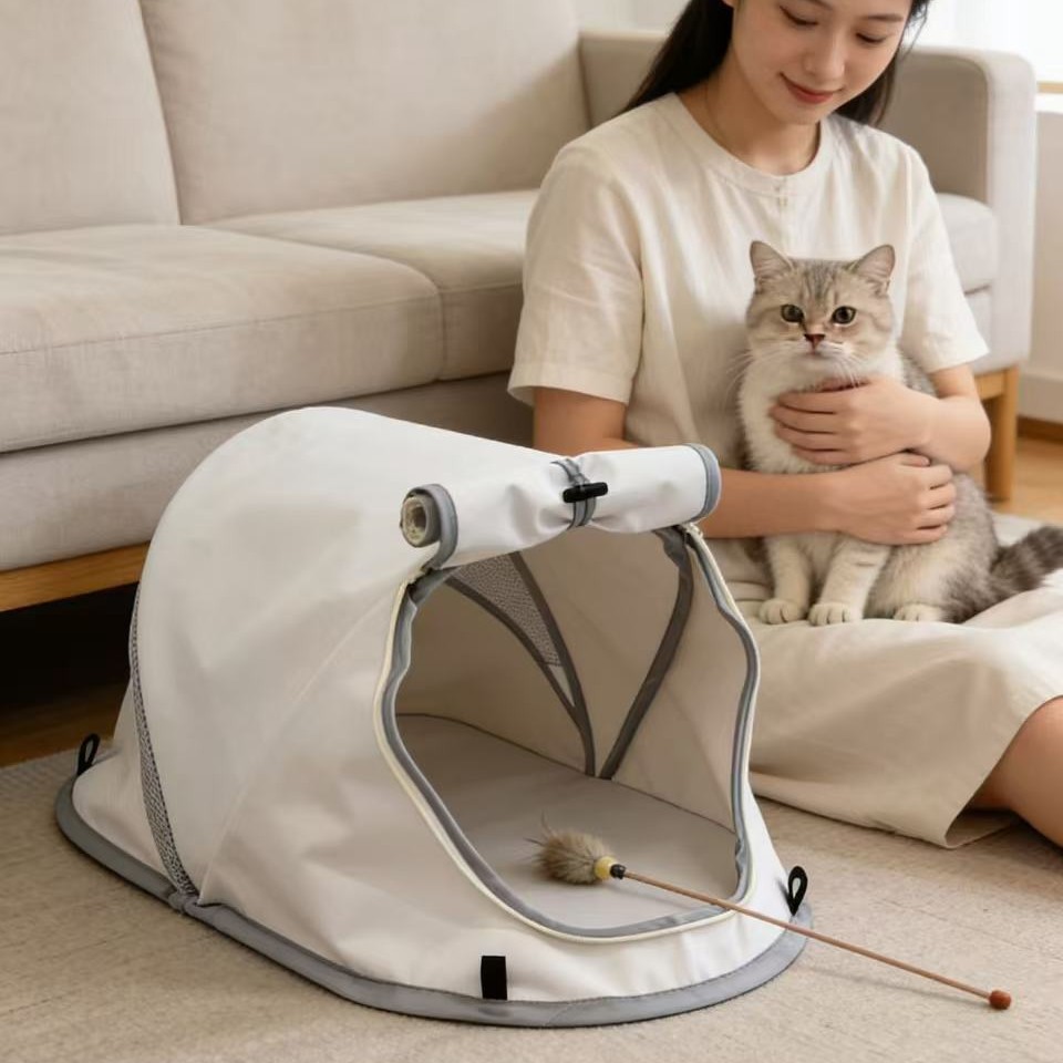 خيمة قابلة للطي للحيوانات الأل - مراجعة Outdoor Camping Dog Kennel وسعره