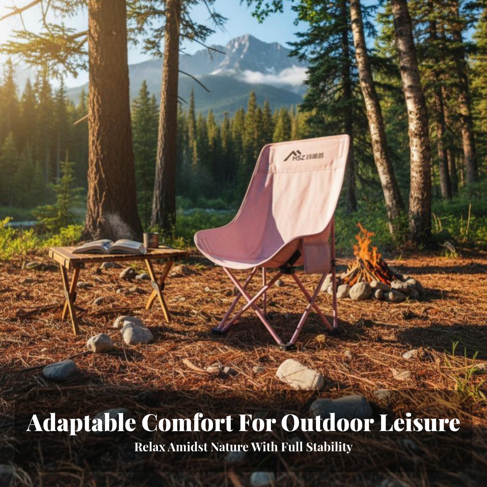 كرسي شبكي قابل للطي بظهر عالٍ  - مراجعة Outdoor Camping Recliner وسعره
