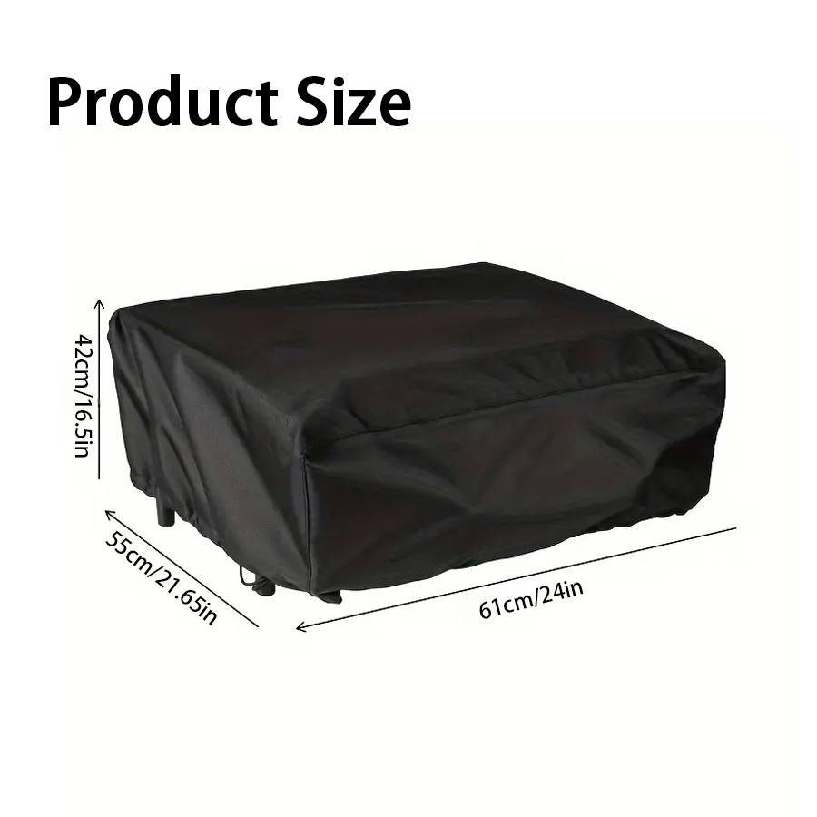 غطاء حماية أسود للفرن مع حبل ق - مراجعة Outdoor Camping Grill وسعره