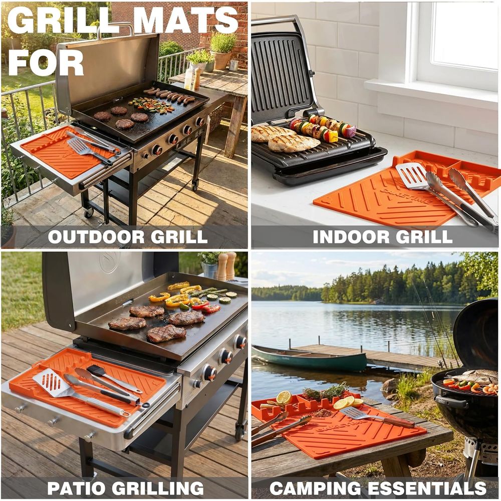 حصائر شواء سيليكون أو ملحقات ا - مراجعة Kitchen Outdoor Camping وسعره
