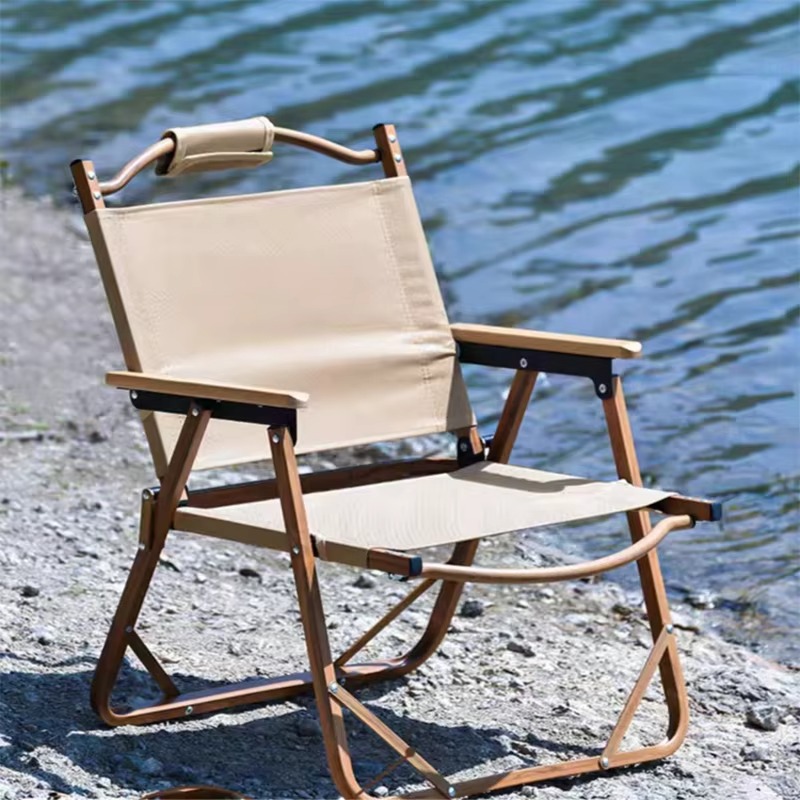 كرسي تخييم محمول قابل للطي عال - مراجعة Outdoor Chair Camping وسعره