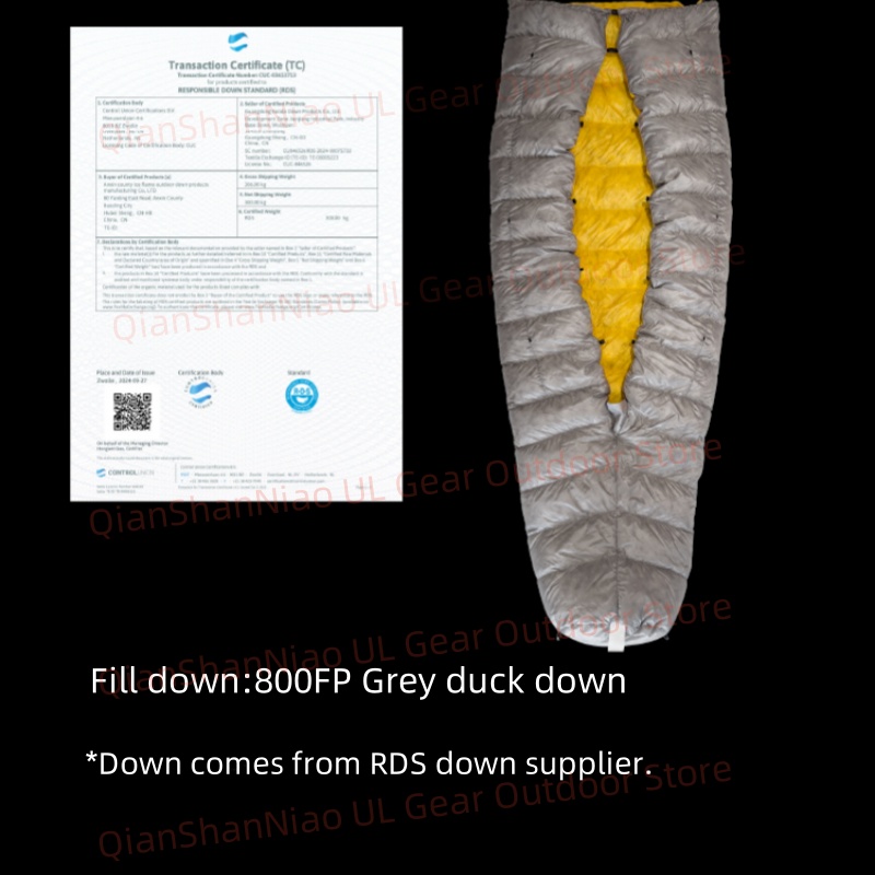 Ice Flame JI NXT 800FP الموميا - مراجعة Ultralight Sleeping Bag وسعره