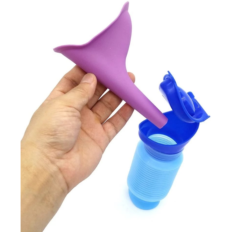 المحمولة الدائمة تبول زجاجة لل - مراجعة Outdoor Camping Urinal وسعره